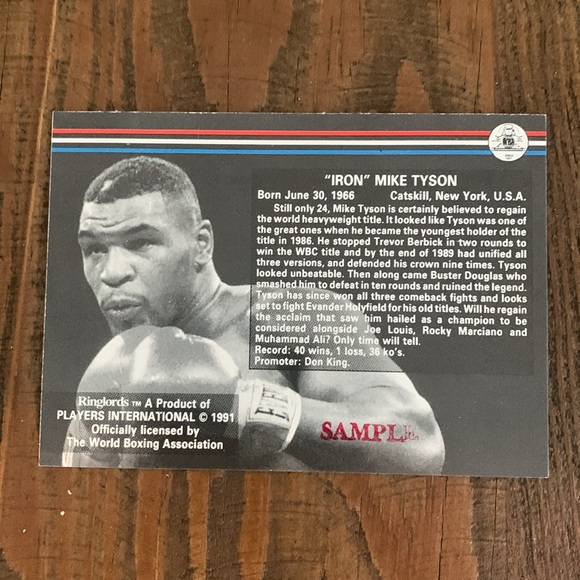 Ringlords Mike Tyson Trading Card - Picture 2 of 2